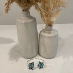 Western turquoise bangle bracelet vintage